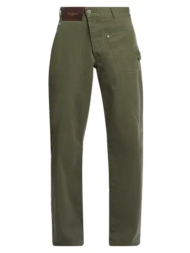 JW Anderson Men's Twisted Workwear Jeans - Washed Green - Size 32 | Thumbnail 1 JW Anderson Men's Twisted Workwear Jeans - Washed Green - Size 32 | Thumbnail 1