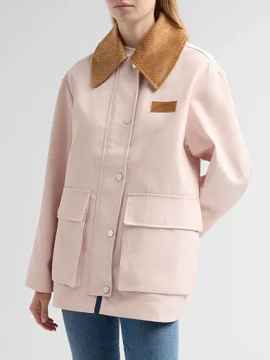 Ganni Women's Heavy Twill Jacket - Primrose Pink - Size Large | Thumbnail 4 Ganni Women's Heavy Twill Jacket - Primrose Pink - Size Large | Thumbnail 4