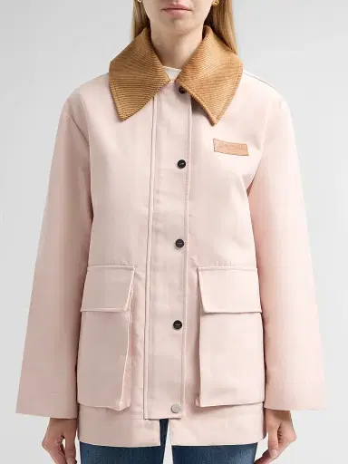 Ganni Women's Heavy Twill Jacket - Primrose Pink - Size Large | Thumbnail 5 Ganni Women's Heavy Twill Jacket - Primrose Pink - Size Large | Thumbnail 5