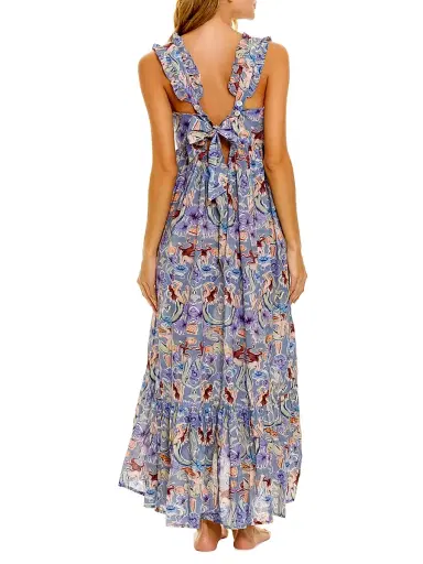 THE LAZY POET Women's Summer Soirée Mika Calypso Cotton Maxi Dress | Thumbnail 3 THE LAZY POET Women's Summer Soirée Mika Calypso Cotton Maxi Dress | Thumbnail 3