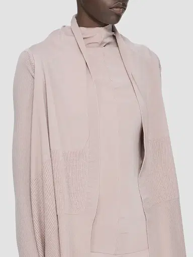 Rick Owens Women's Wool Shawl-Collar Wrap Cardigan - Grape | Thumbnail 5 Rick Owens Women's Wool Shawl-Collar Wrap Cardigan - Grape | Thumbnail 5
