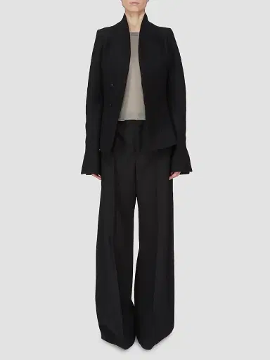 Rick Owens Women's Semi-Sheer Raw-Hem Crop T-Shirt | Thumbnail 2 Rick Owens Women's Semi-Sheer Raw-Hem Crop T-Shirt | Thumbnail 2