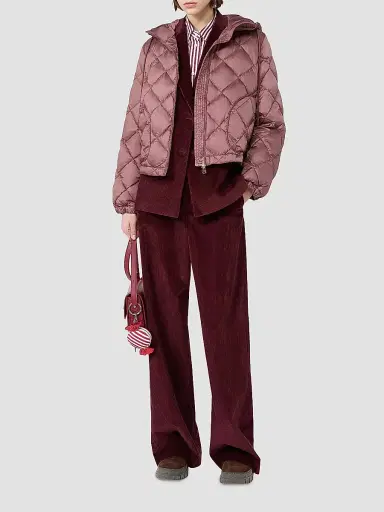 Weekend Max Mara Women's Cotton Velvet Blazer - Bordeaux - Size 16 | Thumbnail 2 Weekend Max Mara Women's Cotton Velvet Blazer - Bordeaux - Size 16 | Thumbnail 2