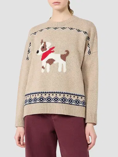 Weekend Max Mara Women's Wool Yarn Sweater - Sand | Thumbnail 3 Weekend Max Mara Women's Wool Yarn Sweater - Sand | Thumbnail 3
