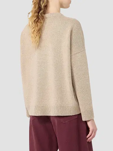 Weekend Max Mara Women's Wool Yarn Sweater - Sand | Thumbnail 4 Weekend Max Mara Women's Wool Yarn Sweater - Sand | Thumbnail 4