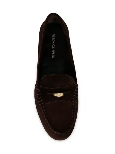 Veronica Beard Women's Hazelwood Suede Penny Loafers - Espresso | Thumbnail 4 Veronica Beard Women's Hazelwood Suede Penny Loafers - Espresso | Thumbnail 4