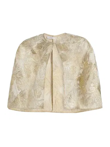 Reem Acra Women's Raffia Metallic Capelet | Thumbnail 1 Reem Acra Women's Raffia Metallic Capelet | Thumbnail 1