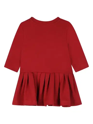 Givenchy Baby Girl's & Little Girl's Logo Pleated Dress - Dark Red 6 Months | Thumbnail 2 Givenchy Baby Girl's & Little Girl's Logo Pleated Dress - Dark Red 6 Months | Thumbnail 2
