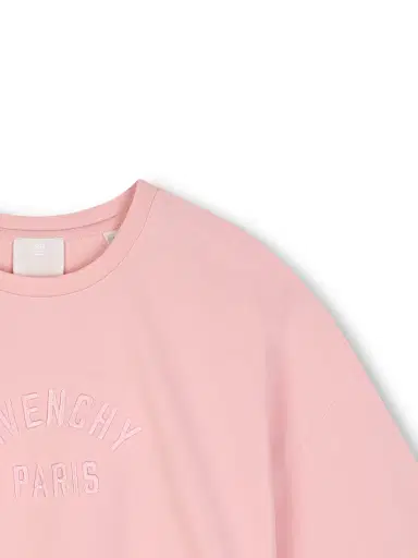Givenchy Little Girl's & Girl's Logo Crop T-Shirt - Pink | Thumbnail 3 Givenchy Little Girl's & Girl's Logo Crop T-Shirt - Pink | Thumbnail 3