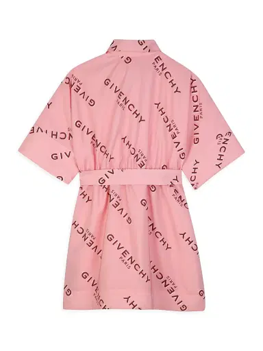 Givenchy Little Girl's & Girl's Logo Print Shirtdress - Pink | Thumbnail 2 Givenchy Little Girl's & Girl's Logo Print Shirtdress - Pink | Thumbnail 2