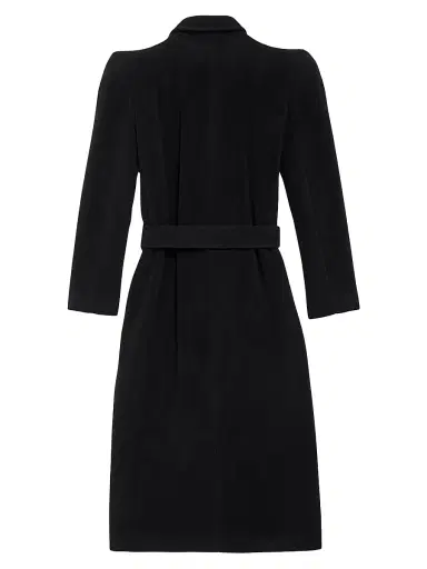 Balenciaga Women's Round Shoulder Fitted Coat | Thumbnail 2 Balenciaga Women's Round Shoulder Fitted Coat | Thumbnail 2