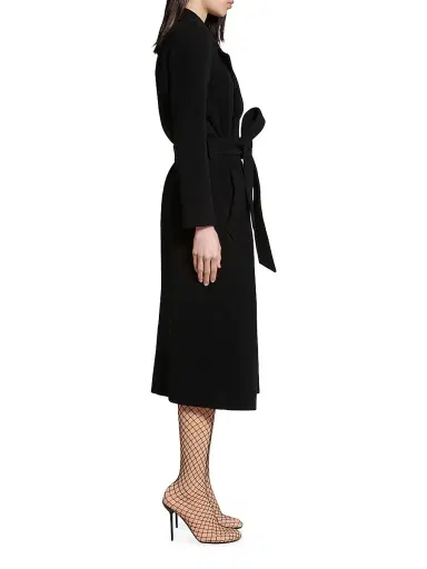 Balenciaga Women's Round Shoulder Fitted Coat | Thumbnail 4 Balenciaga Women's Round Shoulder Fitted Coat | Thumbnail 4