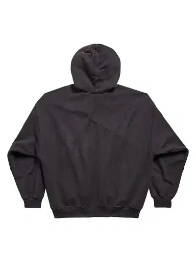 Balenciaga Men's Loop Sports Icon Hoodie Medium Fit - Black | Thumbnail 2 Balenciaga Men's Loop Sports Icon Hoodie Medium Fit - Black | Thumbnail 2