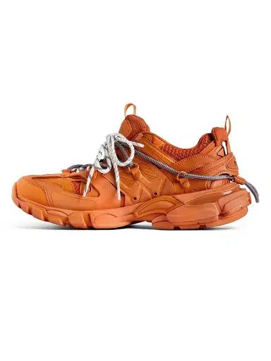 Balenciaga Men's Track Trail Laces Sneakers - Orange | Thumbnail 4 Balenciaga Men's Track Trail Laces Sneakers - Orange | Thumbnail 4