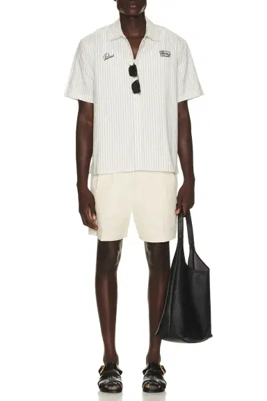 Percival Blake Double Pleated Shorts | Thumbnail 3 Percival Blake Double Pleated Shorts | Thumbnail 3