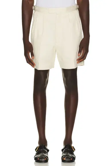 Percival Blake Double Pleated Shorts | Thumbnail 1 Percival Blake Double Pleated Shorts | Thumbnail 1