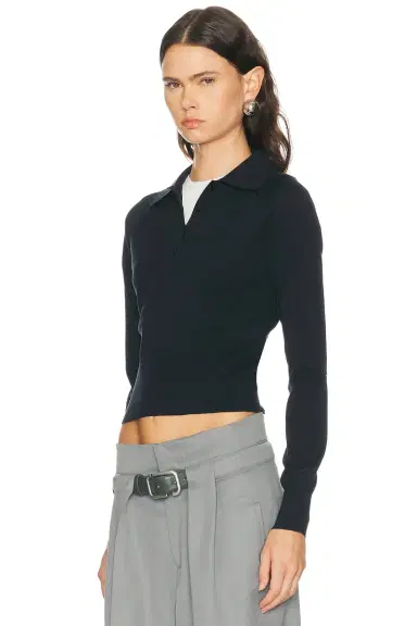 Givenchy Long Sleeve Polo Top | Thumbnail 2 Givenchy Long Sleeve Polo Top | Thumbnail 2