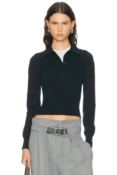 Givenchy Long Sleeve Polo Top | Thumbnail 1 Givenchy Long Sleeve Polo Top | Thumbnail 1