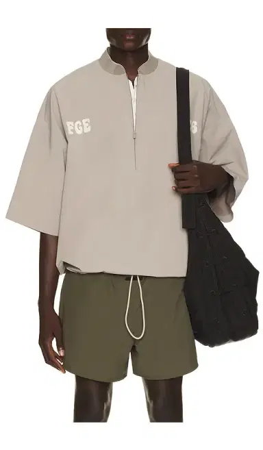 Fear of God Essentials Half Zip Baseball Shirt | Thumbnail 6 Fear of God Essentials Half Zip Baseball Shirt | Thumbnail 6