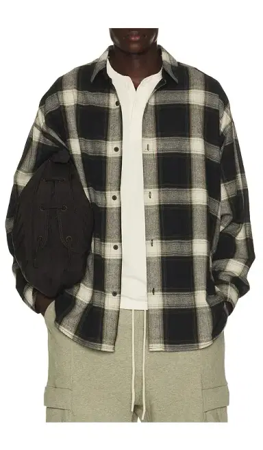 Fear of God Essentials Button Up Shirt | Thumbnail 5 Fear of God Essentials Button Up Shirt | Thumbnail 5