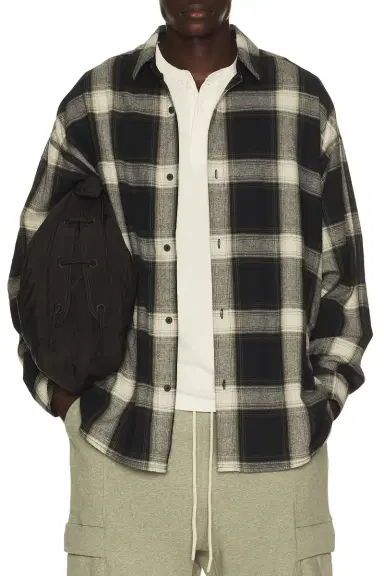 Fear of God Essentials Button Up Shirt | Thumbnail 1 Fear of God Essentials Button Up Shirt | Thumbnail 1