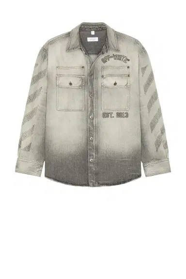 Off-White Denim Military Overshirt | Thumbnail 5 Off-White Denim Military Overshirt | Thumbnail 5