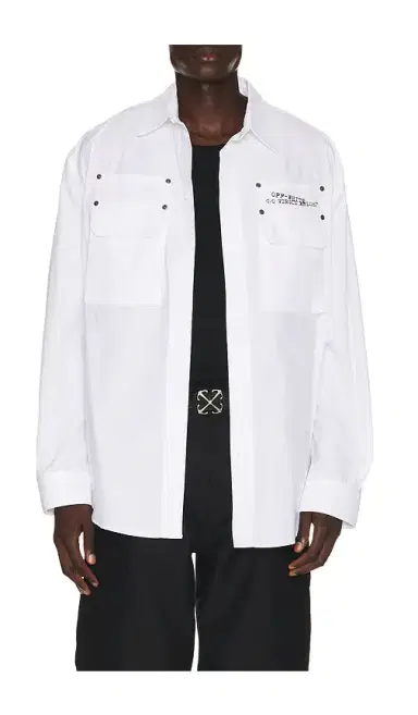 Off-White Type Arrow Overshirt | Thumbnail 6 Off-White Type Arrow Overshirt | Thumbnail 6