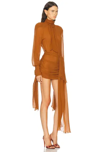 Rowen Rose Bow Neck Mini Dress | Thumbnail 2 Rowen Rose Bow Neck Mini Dress | Thumbnail 2