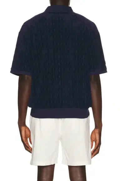 Polo Ralph Lauren Short Sleeve Cable Terry Johnny Collar Polo | Thumbnail 2 Polo Ralph Lauren Short Sleeve Cable Terry Johnny Collar Polo | Thumbnail 2