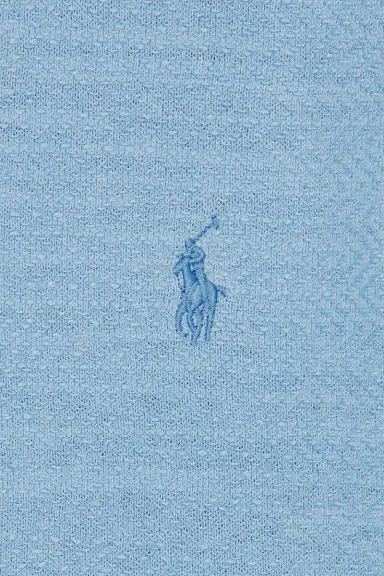 Polo Ralph Lauren Short Sleeve Cotton Blend Textured Cardigan Sweater With Collar | Thumbnail 5 Polo Ralph Lauren Short Sleeve Cotton Blend Textured Cardigan Sweater With Collar | Thumbnail 5