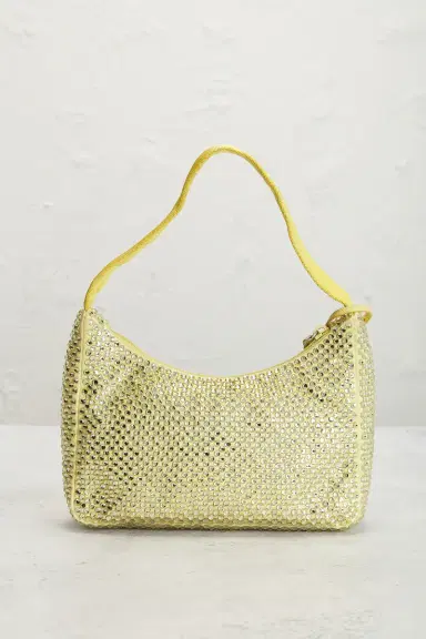 Prada Satin Crystal Mini Re-Edition 2000 Shoulder Bag | Thumbnail 3 Prada Satin Crystal Mini Re-Edition 2000 Shoulder Bag | Thumbnail 3