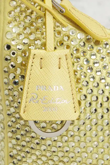 Prada Satin Crystal Mini Re-Edition 2000 Shoulder Bag | Thumbnail 7 Prada Satin Crystal Mini Re-Edition 2000 Shoulder Bag | Thumbnail 7