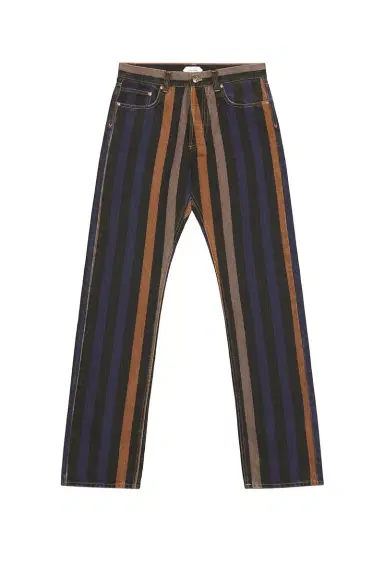 Versace Rigid Denim With Stripe Print | Thumbnail 5 Versace Rigid Denim With Stripe Print | Thumbnail 5