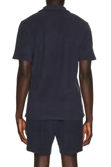 Frescobol Carioca Faustino Terry Cotton Blend Polo Short Sleeve | Thumbnail 2 Frescobol Carioca Faustino Terry Cotton Blend Polo Short Sleeve | Thumbnail 2