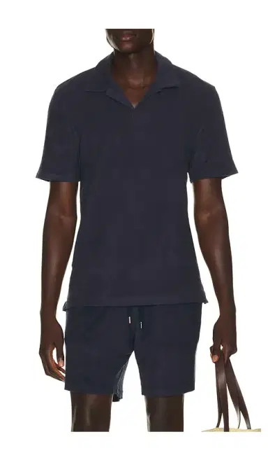 Frescobol Carioca Faustino Terry Cotton Blend Polo Short Sleeve | Thumbnail 5 Frescobol Carioca Faustino Terry Cotton Blend Polo Short Sleeve | Thumbnail 5