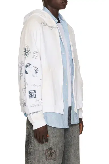 Balenciaga Raglan Zip Up Hoodie | Thumbnail 2 Balenciaga Raglan Zip Up Hoodie | Thumbnail 2
