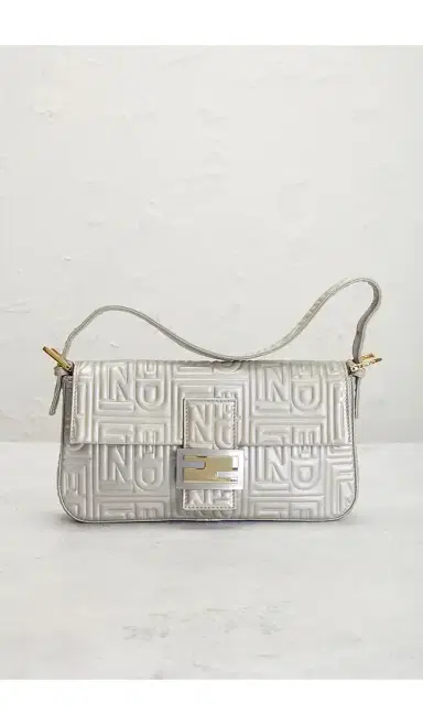 FWRD Renew Fendi Logo Embossed Baguette Shoulder Bag | Thumbnail 2 FWRD Renew Fendi Logo Embossed Baguette Shoulder Bag | Thumbnail 2