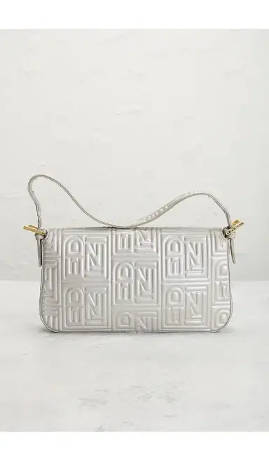 FWRD Renew Fendi Logo Embossed Baguette Shoulder Bag | Thumbnail 3 FWRD Renew Fendi Logo Embossed Baguette Shoulder Bag | Thumbnail 3