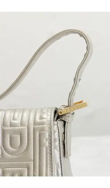 FWRD Renew Fendi Logo Embossed Baguette Shoulder Bag | Thumbnail 7 FWRD Renew Fendi Logo Embossed Baguette Shoulder Bag | Thumbnail 7