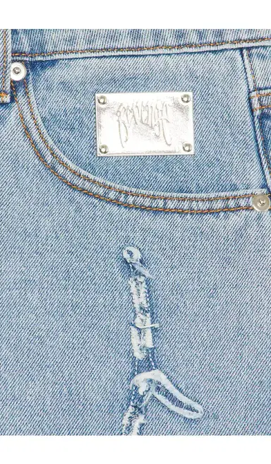 Revenge Spider Web Denim Shorts | Thumbnail 5 Revenge Spider Web Denim Shorts | Thumbnail 5