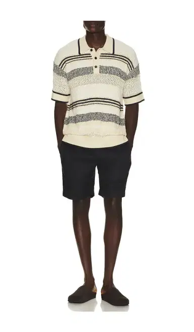 Scotch & Soda Structured Dropped Shoulder Knitted Polo | Thumbnail 3 Scotch & Soda Structured Dropped Shoulder Knitted Polo | Thumbnail 3