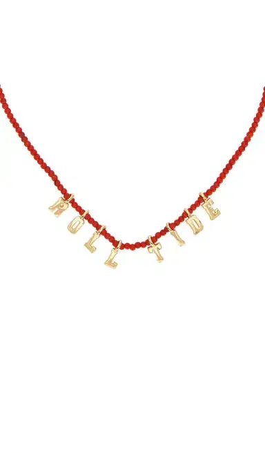 BaubleBar University Of Alabama Beaded Slogan Necklace | Thumbnail 2 BaubleBar University Of Alabama Beaded Slogan Necklace | Thumbnail 2