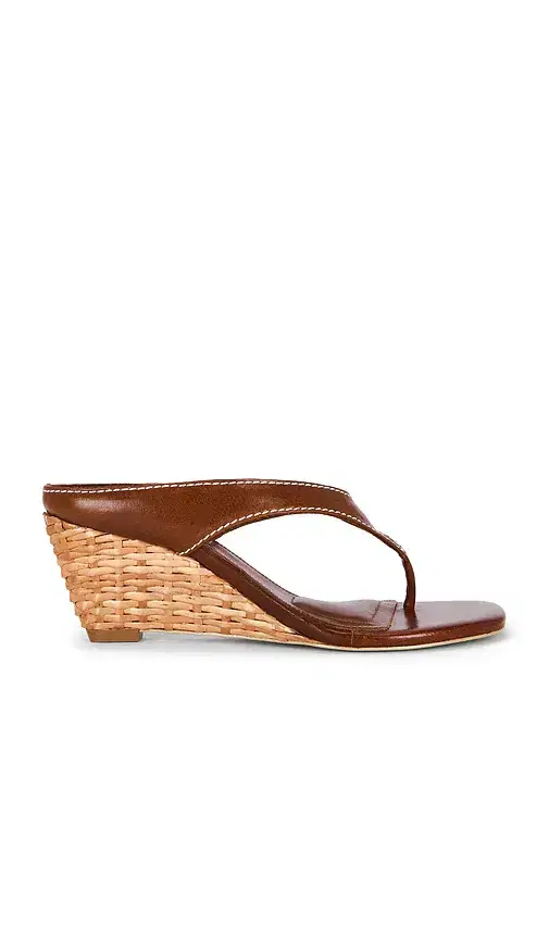 Hazel Leather Thong Wedge Hazel Leather Thong Wedge