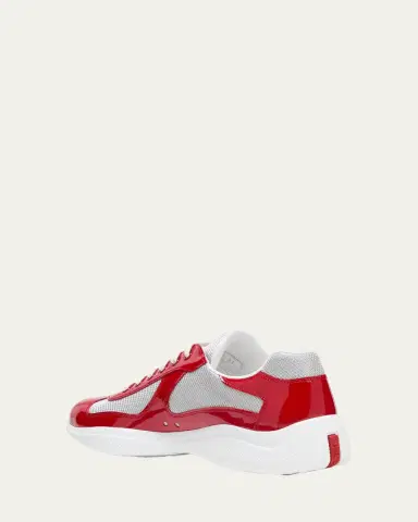 Prada Men's America's Cup Patent Leather Sneakers | Thumbnail 11 Prada Men's America's Cup Patent Leather Sneakers | Thumbnail 11