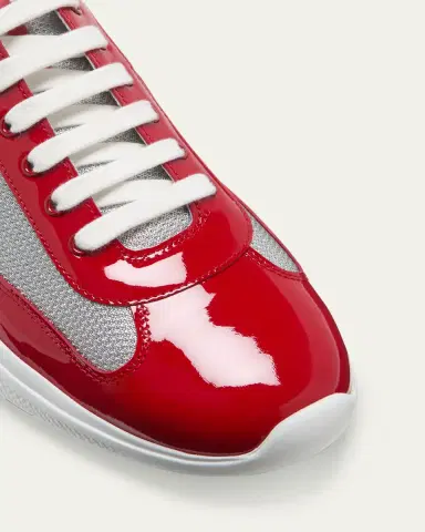 Prada Men's America's Cup Patent Leather Sneakers | Thumbnail 12 Prada Men's America's Cup Patent Leather Sneakers | Thumbnail 12