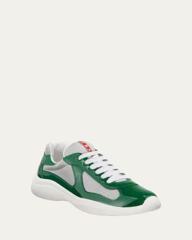 Prada Men's America's Cup Patent Leather Sneakers | Thumbnail 6 Prada Men's America's Cup Patent Leather Sneakers | Thumbnail 6
