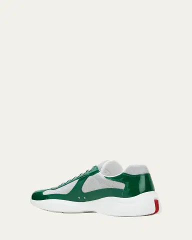 Prada Men's America's Cup Patent Leather Sneakers | Thumbnail 7 Prada Men's America's Cup Patent Leather Sneakers | Thumbnail 7
