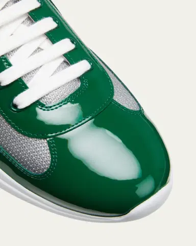 Prada Men's America's Cup Patent Leather Sneakers | Thumbnail 8 Prada Men's America's Cup Patent Leather Sneakers | Thumbnail 8