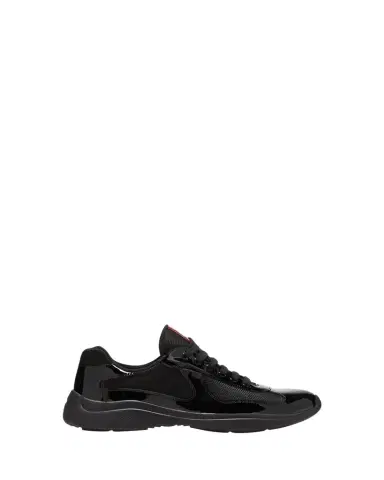 Prada Men's America's Cup Patent Leather Sneakers | Thumbnail 1 Prada Men's America's Cup Patent Leather Sneakers | Thumbnail 1