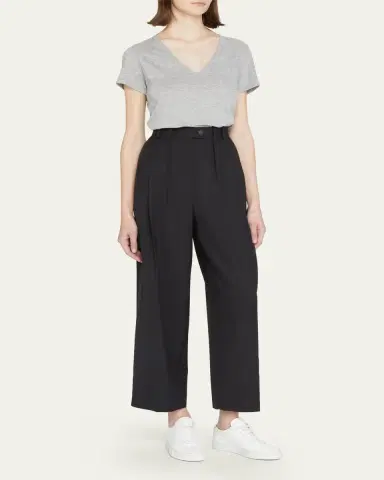 Vince Essential Pima Cotton V-Neck Tee | Thumbnail 2 Vince Essential Pima Cotton V-Neck Tee | Thumbnail 2